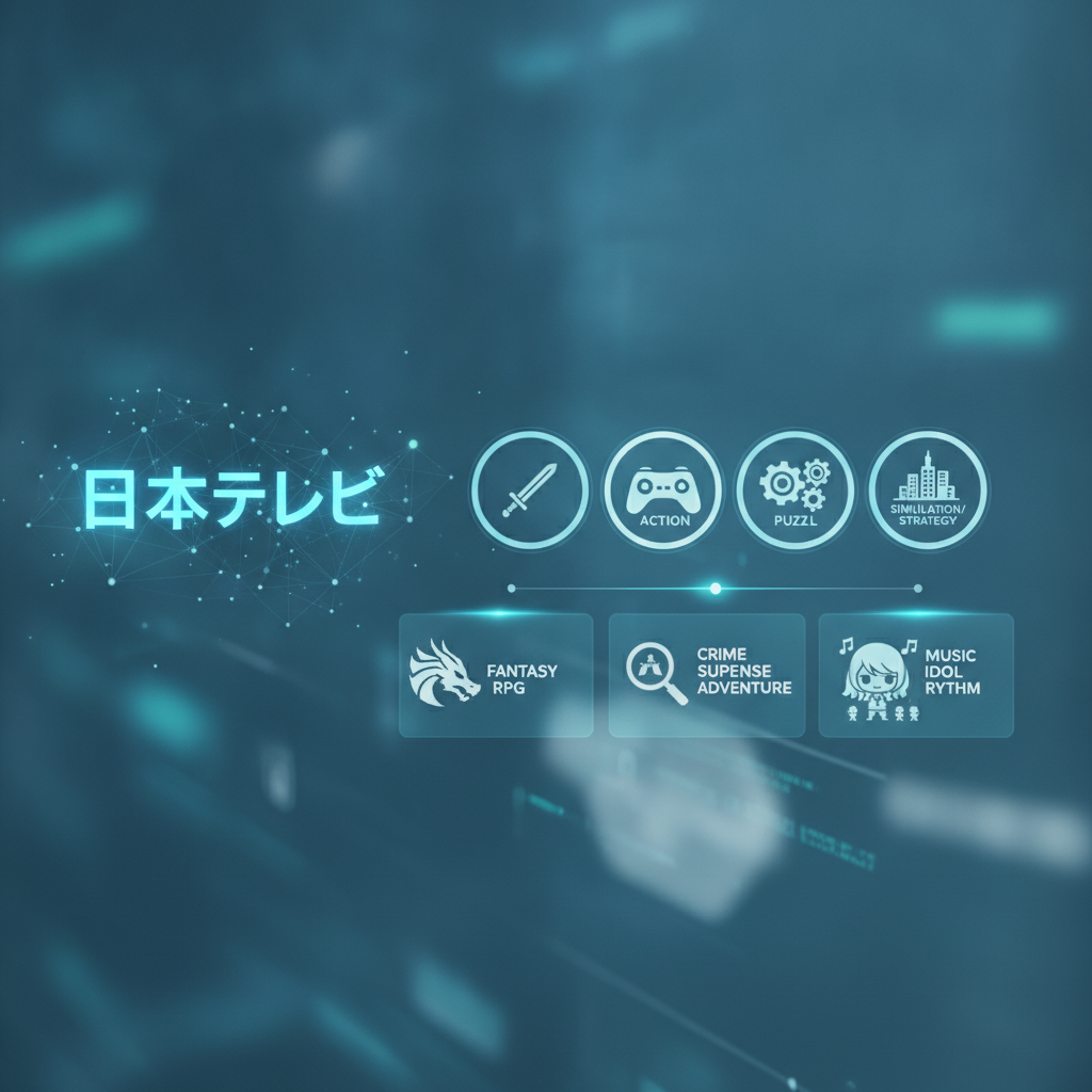 日本テレビグループの人気IPを活用した、今後期待される新作モバイルゲームのジャンルや特徴は何ですか？